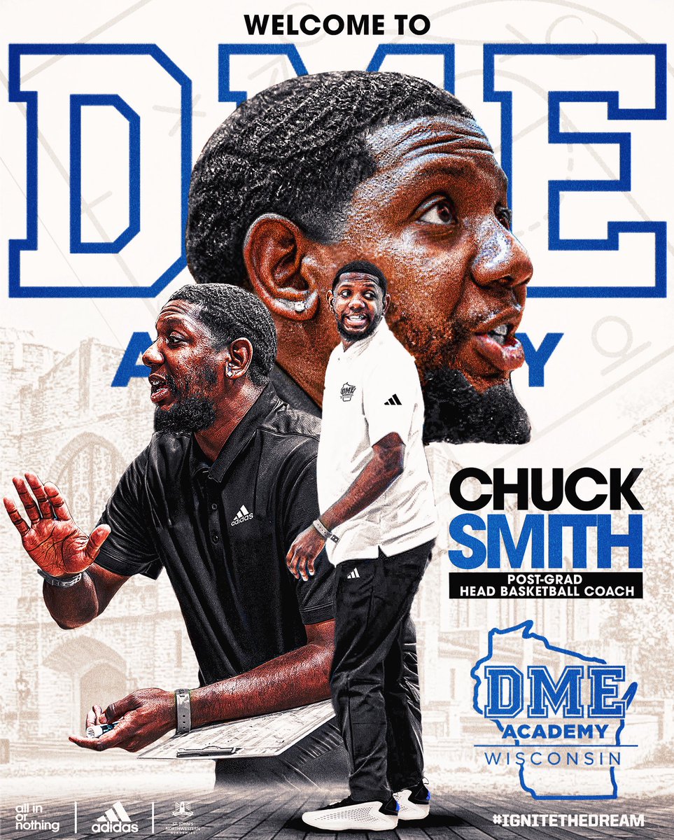 ChuckSmith414's tweet image. Excited to announce that I’ve accepted the Men’s Post Grad Head Coaching position at DME Academy-Wisconsin!! @DMEatSJNAmbb
First, I’d like to thank my Lord and savior, Jesus Christ, for ordering my steps and the continous grace and mercy that comes my way. Secondly, thanks to…
