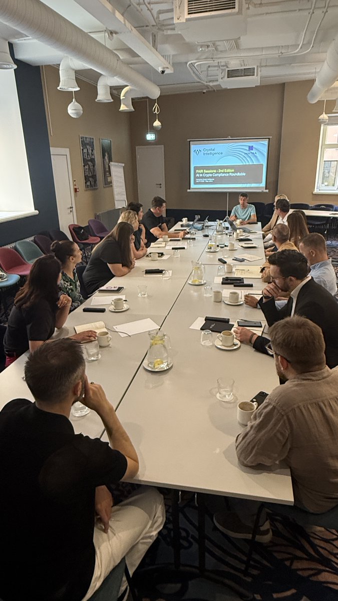 Crystal Intelligence (@crystalplatform) on Twitter photo Crypto, AI & regs collided in Riga last week for the latest #CrystalFAIR Roundtable!
With amazing insights from leaders, regulators & innovators, we explored how to build responsible AI into crypto compliance. Big thanks to all who joined! Crypto, AI & regs collided in Riga last week for the latest #CrystalFAIR Roundtable!
With amazing insights from leaders, regulators & innovators, we explored how to build responsible AI into crypto compliance. Big thanks to all who joined!