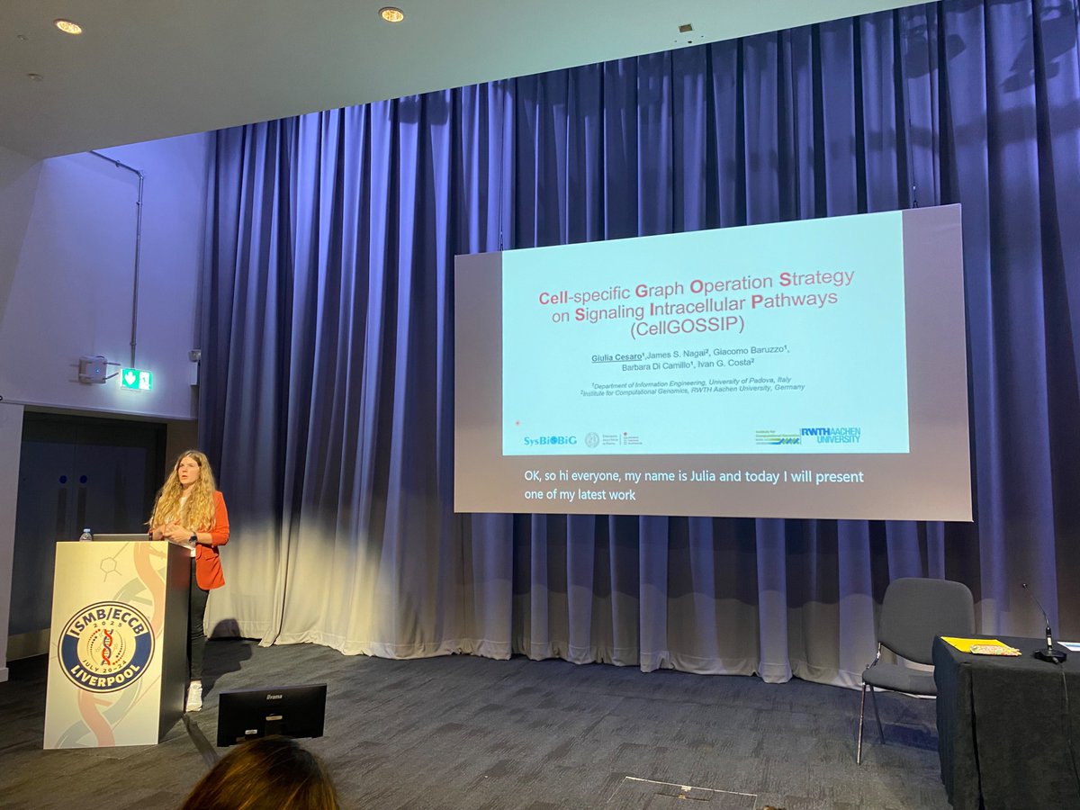 Costa Lab - @costalab.bsky.social (@vanvanka123) on Twitter photo A strong tour by <a href="/GiuliaCesaro4/">Giulia Cesaro</a> on cell cell Communication and intra celular signaling at ISMB A strong tour by <a href="/GiuliaCesaro4/">Giulia Cesaro</a> on cell cell Communication and intra celular signaling at ISMB