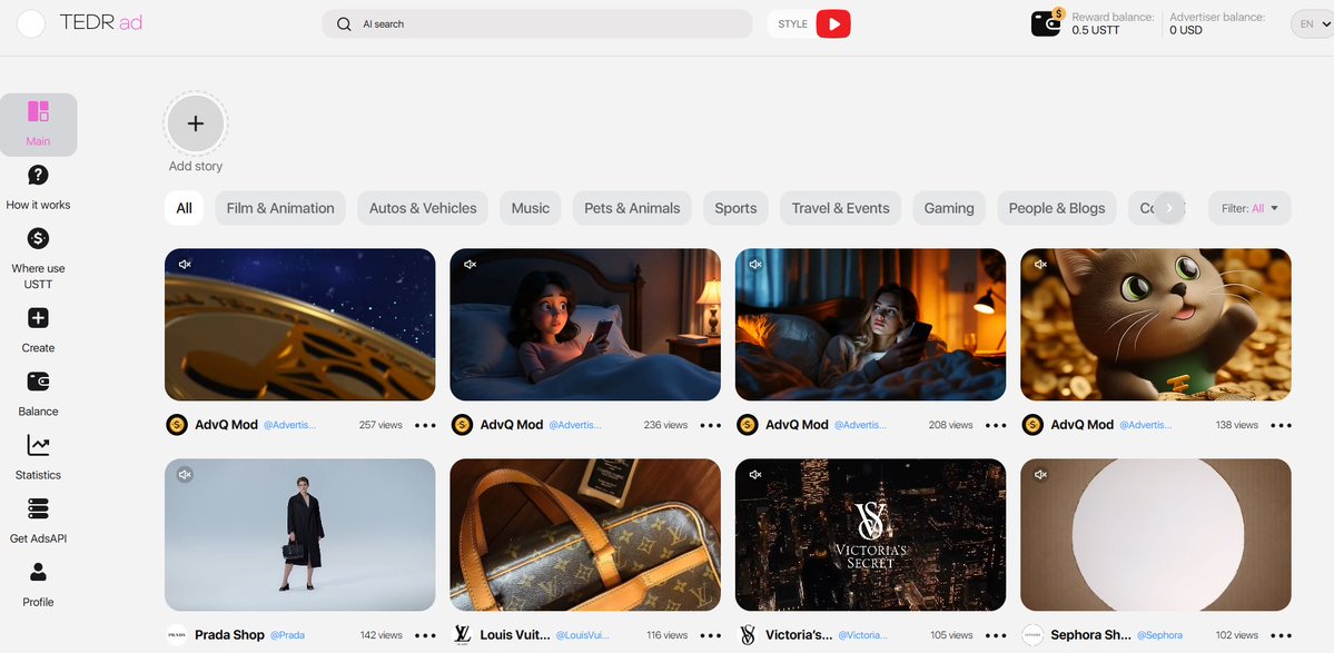 Sky_GAM3S's tweet image. Making money has never been easier...
I just stumbled across this website where you literally earn stables for watching Ads...
Tedr ad, is a Web2 Website that uses web3 tech.
In all honesty, the UX looks simple for now but it's early & let's keep it real...we're here to earn,…