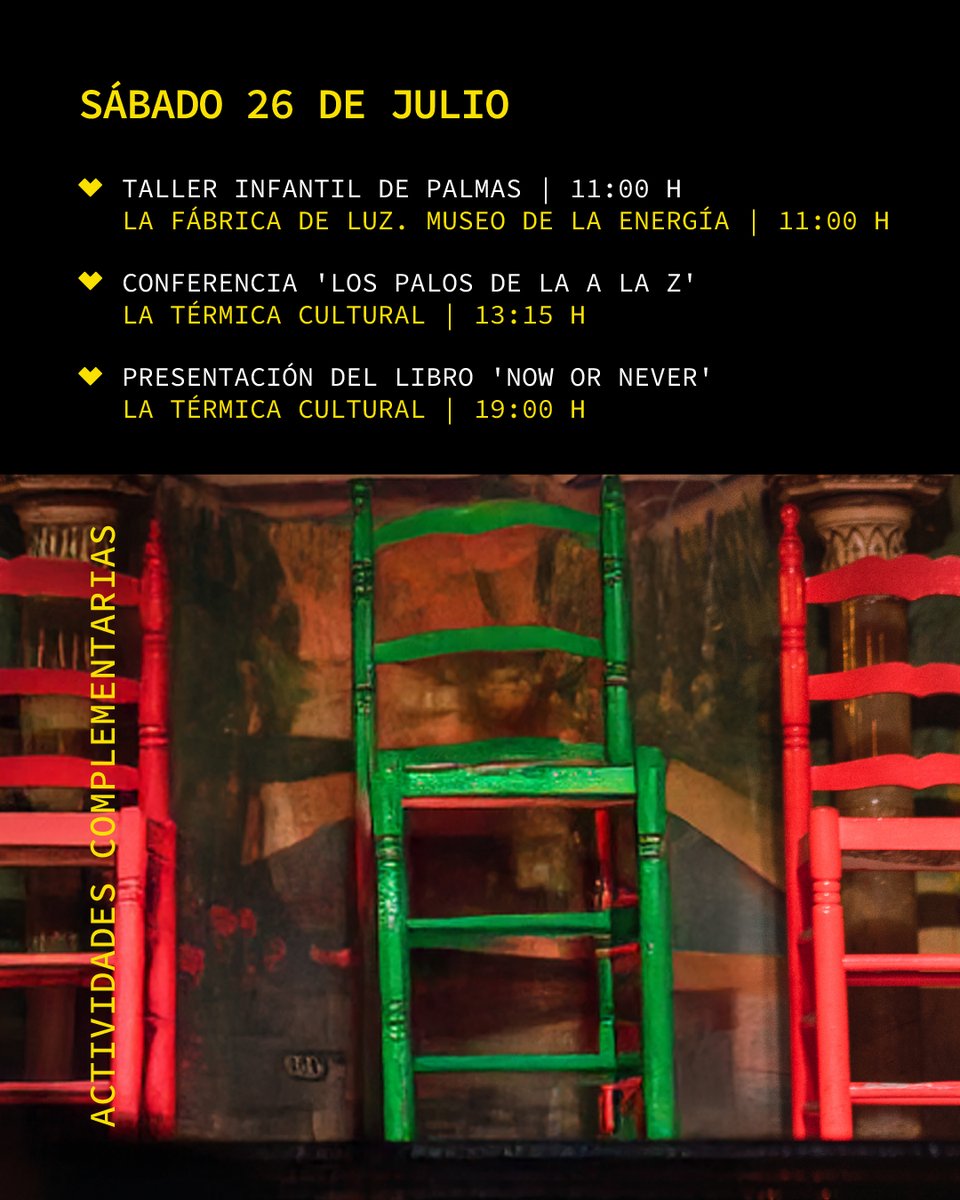 La Térmica Cultural (@termicacultural) on Twitter photo 💃 ¡Descubre las actividades complementarias de #BierzoAlToque!
<a href="/termicacultural/">La Térmica Cultural</a> y <a href="/museo_energia/">La Fábrica de Luz. Museo de la Energía</a> albergan varias actividades complementarias dentro de este festival, que se celebrará los días 23, 24, 25 y 26 de julio.
🎟️ Más información en latermicacultural.es/agenda/bierzo-… 💃 ¡Descubre las actividades complementarias de #BierzoAlToque!
<a href="/termicacultural/">La Térmica Cultural</a> y <a href="/museo_energia/">La Fábrica de Luz. Museo de la Energía</a> albergan varias actividades complementarias dentro de este festival, que se celebrará los días 23, 24, 25 y 26 de julio.
🎟️ Más información en latermicacultural.es/agenda/bierzo-…