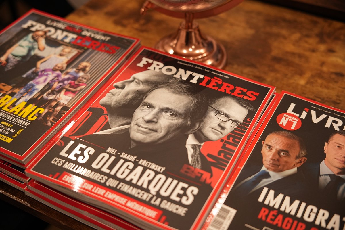 Frontieresmedia's tweet image. ⛱️Votre lecture de l’été : Les MILLIARDAIRES qui FINANCENT la GAUCHE
Pour vous procurer nos magazines, c’est simple. Il vous suffit de suivre ce lien : frontieresmedia.fr/les-magazines