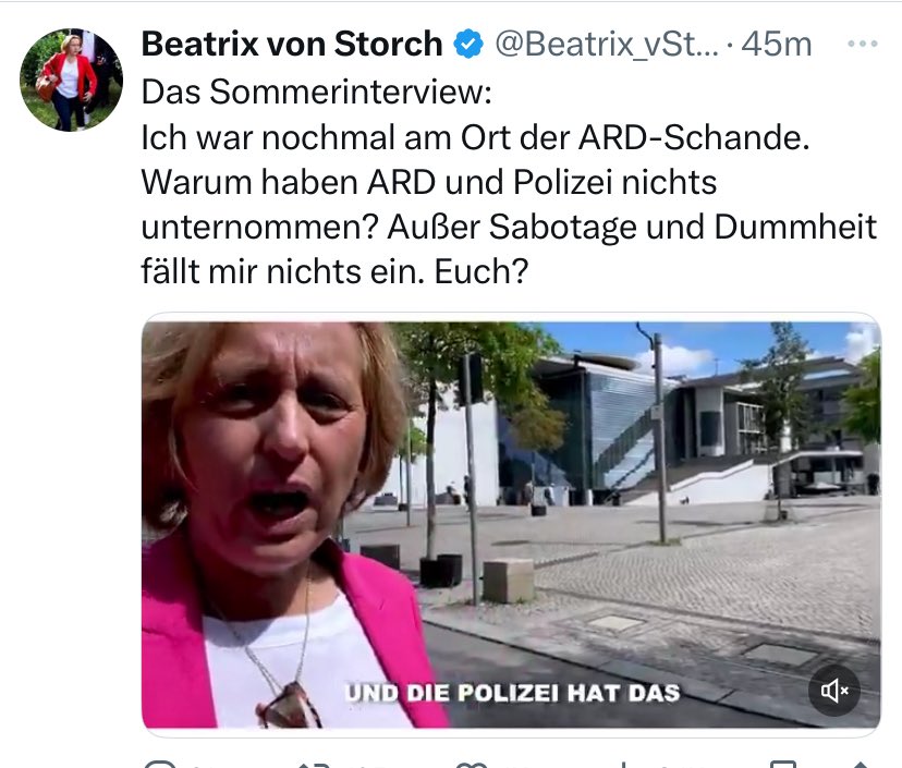 Christiane Ohnacker ✊🔥 (@christi61278506) on Twitter photo Faktencheck :
Jeder Ort ist solange ein Ort der Schande bis <a href="/Beatrix_vStorch/">Beatrix von Storch</a> den Ort wieder verlassen hat !
Bitteschön, gern geschehen 😇 Faktencheck :
Jeder Ort ist solange ein Ort der Schande bis <a href="/Beatrix_vStorch/">Beatrix von Storch</a> den Ort wieder verlassen hat !
Bitteschön, gern geschehen 😇