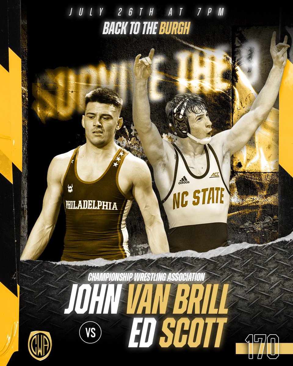 CWAWrestle's tweet image. Want to see some great mat wrestling? Or possibly a throw?
JVB vs. Ed Scott goes down this Saturday!
🏢: @livecasinoPGH
🕰️: 7pm
🎟️: cwawrestle.ticketspice.com/cwa-showcase-iv
#FolkstyleGonePro