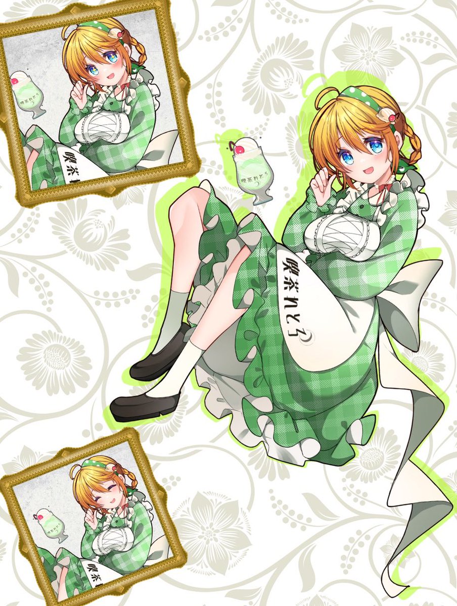 retoro0519's tweet photo. 【 #新衣装公開 】

✨️しゅわしゅわキラキラ✨
れとろなわんぴぃすに喫茶のエプロン
君もれとろに夢中になっちゃえ︎💕︎

 #れとろ美術館 https://t.co/ryMNZQoWtv