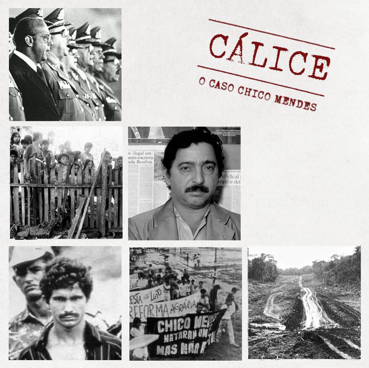 A próxima temporada do Cálice vai se debruçar sobre o assassinato de Chico Mendes para mostrar como a sua morte não apenas tem relação direta com a Ditadura Militar, mas também com os crimes ambientais do presente, como a PL da Devastação e o genocídio dos Yanomami.