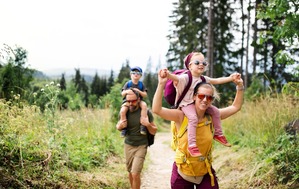 TSA's tweet image. Does your summer vacation have you adventuring at a beautiful @NatlParkService spot? Essentials that are g2g in your carry-on include:
✔️ Binoculars
✔️(Blunt tipped) hiking poles
✔️ Rocks
✔️ Rope
✔️ Sleeping Bag
Full list: tsa.gov/travel/securit…