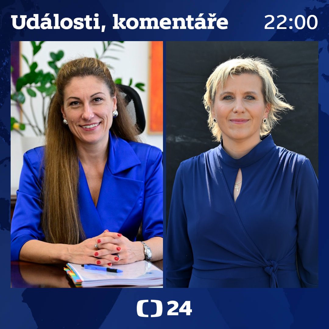 UKomentare's tweet photo. Pozvání do dnešních Událostí, komentářů přijaly ministryně spravedlnosti a místopředsedkyně ODS Eva Decroix a předsedkyně senátorského klubu a hejtmanka Karlovarského kraje Jana Mračková Vildumetzová /ANO/.
1/2 https://t.co/CNNLfsOS9H