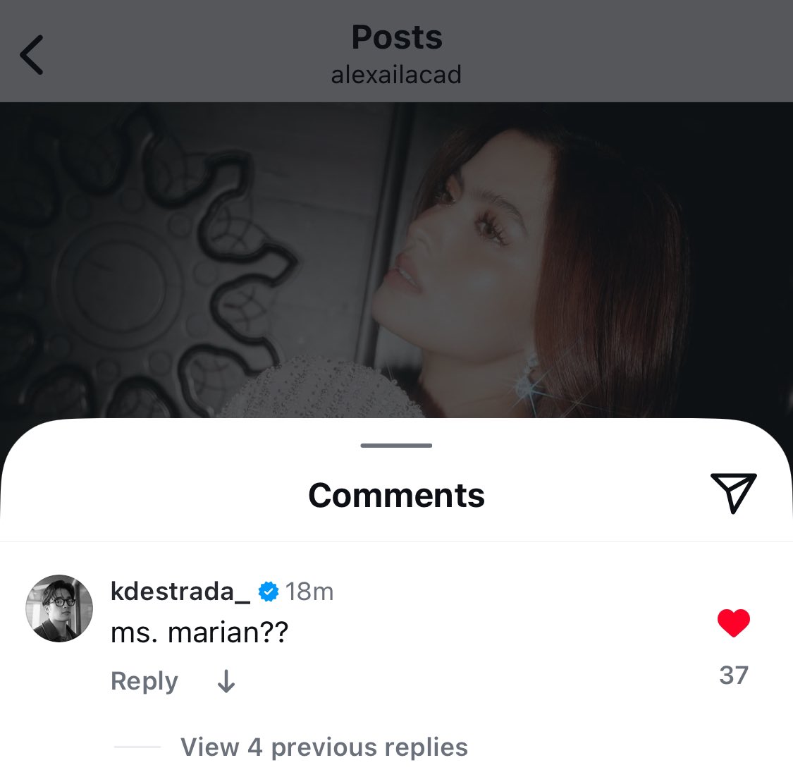 NataliaAbaya's tweet photo. Nag comment si Mister 🥰

Ms Marian and Dingdong visuals 
din tong dalawa eh!! 

Hello babies 🤍

KDLEX Alexa Ilacad KD Estrada
@alexailacad @kdestrada_ 
#AlexaIlacad #KDEstrada 
#KdLex #KDLEXSweethearts https://t.co/0KRolchuXf