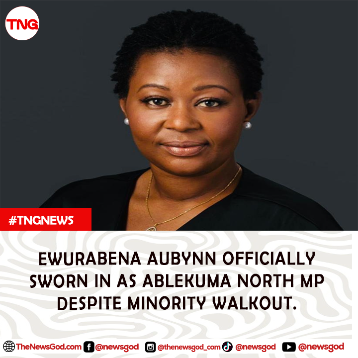 TheNewsGodtweet's tweet photo. Ewurabena Aubynn Officially Sworn In as Ablekuma North MP Despite Minority Walkout

#AblekumaNorth #EwurabenaAubynn #ParliamentGH #GhanaPolitics #TheNewsGod #TNGExplore https://t.co/Xj350LLnDn