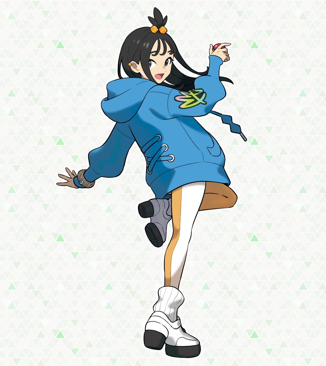 WikiDexOficial's tweet image. Ilustración oficial de Bárbara, miembro del Equipo MZ en Leyendas Pokémon Z-A