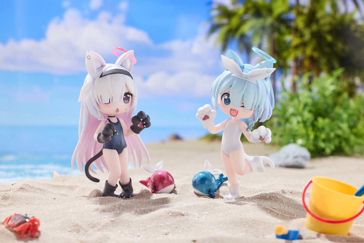 Momo_Studio1's tweet image. #WF2025S 展示・販売予告②
プラナ&アロナ 水着パーティーver.
◆原画:@pin_eyes_man
◆原型:嗼嗼
◆塗装見本:蓬
◆撮影:@Luka__Studio
・卓番:6-10-10
・価格:8,000円/個
#ブルーアーカイブ #BlueArchive
#プラナ #アロナ