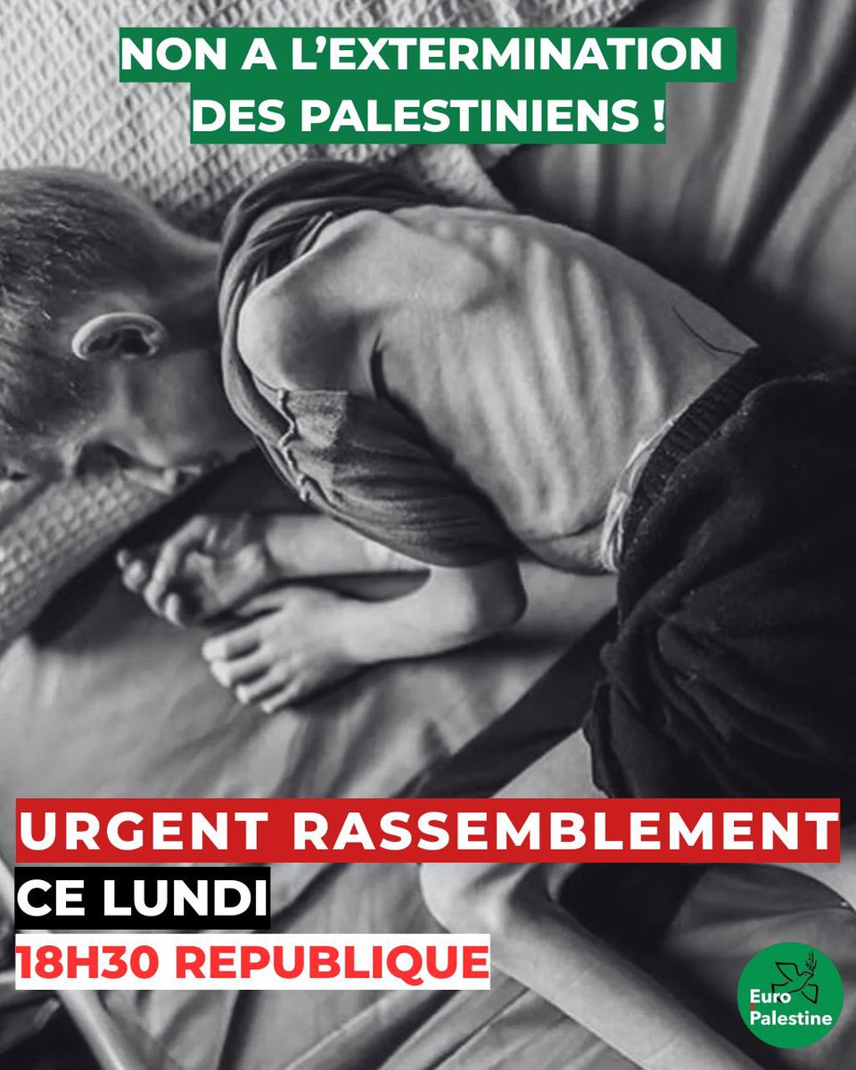 amrwaked's tweet image. وقفة يوم الاثنين القادم ضد جرائم الابادة التي لا حصر لها الدائرة في حق الشعب الفلسطيني في غزة على يد الصهاينة المجرمين، الوقفة في ميدان ربوبليك في باريس تبدأ الساعة السادسة والنصف مساءً.