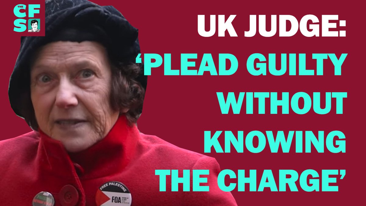 CrispinShow's tweet photo. UK judge tells Israeli anti-Zionist activist Yael Kahn to plead guilty - without even knowing the charge.
This isn’t justice. It’s lawfare.
Watch the video here👇
https://t.co/t1PEemVbrp