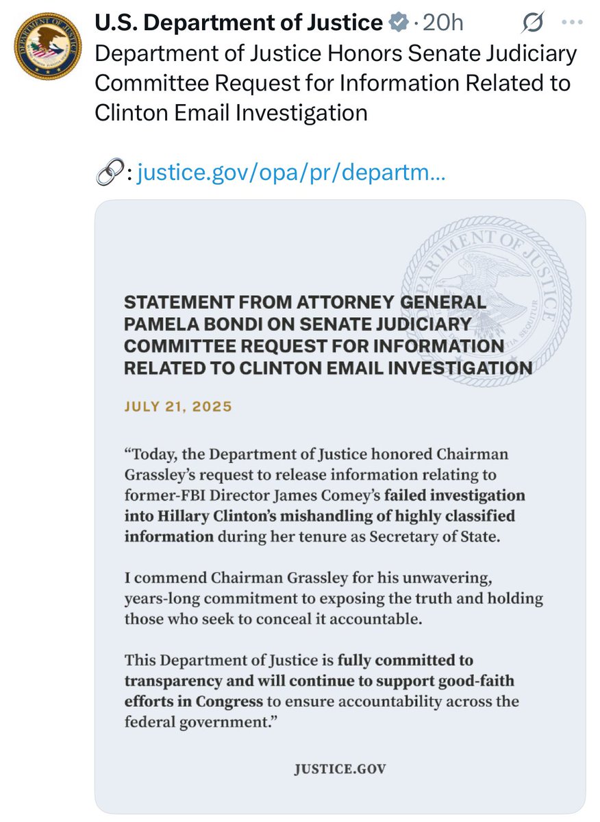 TheJFreakinC's tweet image. Nothing to see here, just burning through taxpayer money to rehash lies that have already been debunked, all in a desperate attempt to change the subject from the Epstein files… you know, the ones Trump openly admitted he was in.