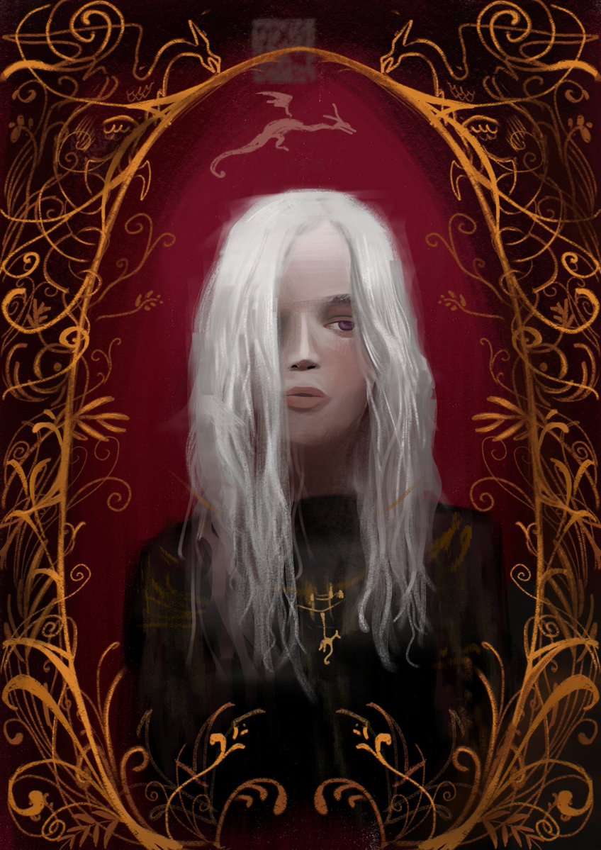 Hay_Bb12's tweet image. Not just a princess. Not just a mother. She was a queen-rhaenyra targaryen
#ASOIAF #rhaenyratargaryen #digitalart
#artmoots #HouseOfTheDragon #GameOfThrones #fanart