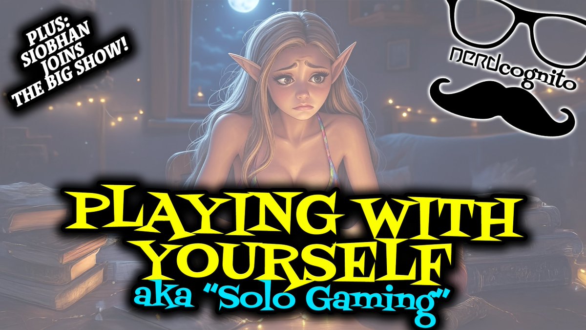 Nerdcognito's tweet image. What a new show that you don't want to miss!
LISTEN / SHARE, friends!
Solo gaming has always existed but has seen large boons over the last decade. This week we dig into the idea of solo gaming. Plus, Siobhan officially joins the gang!
Links below!