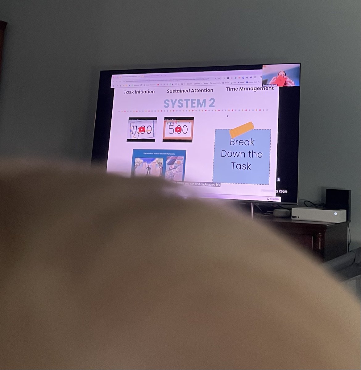 Baby Skinner is watching #cfisddlc with me this morning. Up first  “Control the Chaos with Executive Function Skills”<a href="/CyFairEdTech/">CyFair ISD EdTech</a>