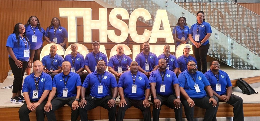 Chilton ISD Coaching Staff receiving Professional Development (THSCA) in San Antonio Texas.