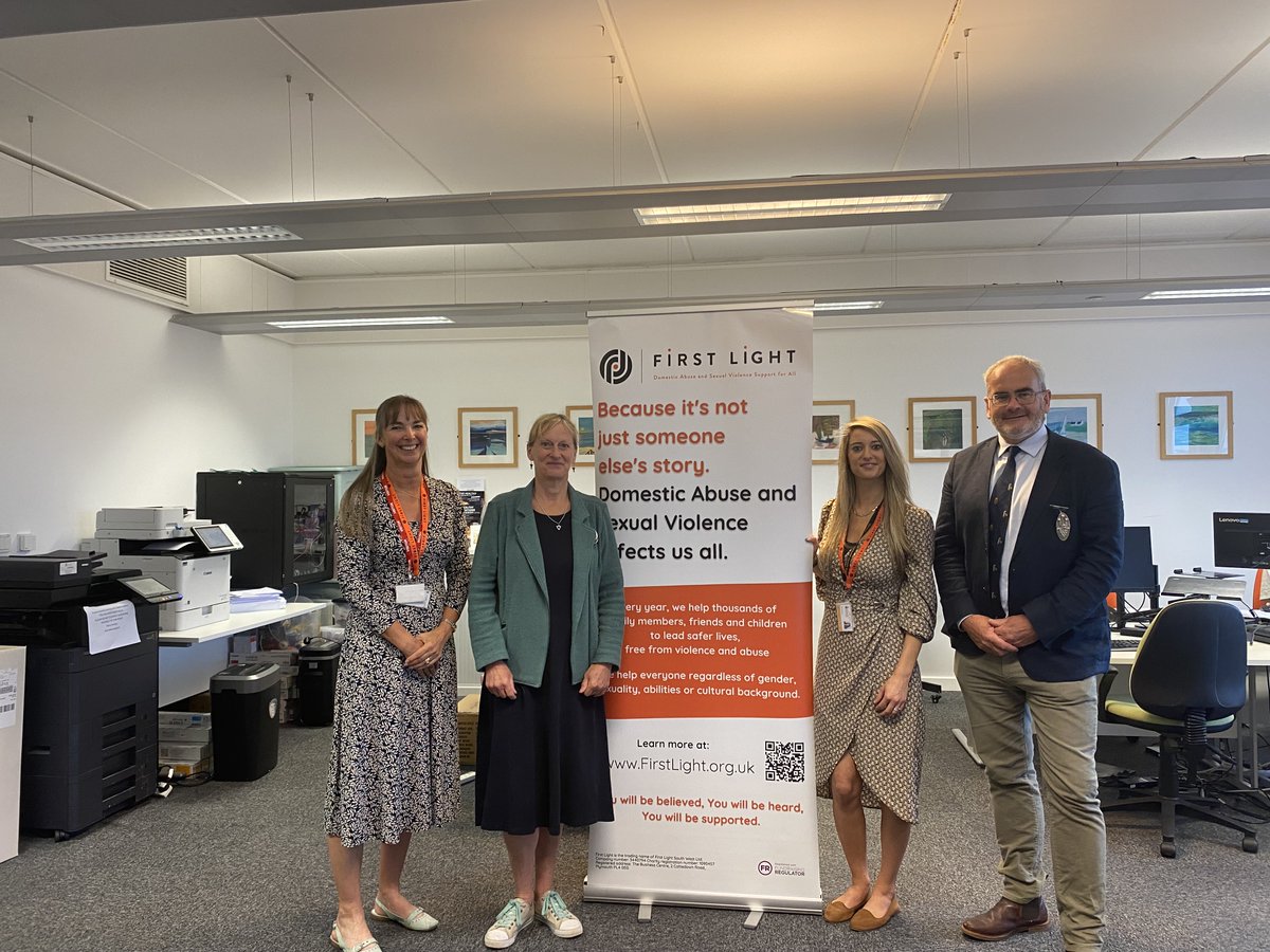 First Light (@firstlightsw) on Twitter photo We were delighted to welcome <a href="/HSofCornwall/">High Sheriff of Cornwall</a>, to our Safer Futures Service.
We talked about the important work we’re doing across Cornwall & the Isles of Scilly to support anyone affected by domestic abuse and how we’re making sure everyone feels heard, believed, and supported. We were delighted to welcome <a href="/HSofCornwall/">High Sheriff of Cornwall</a>, to our Safer Futures Service.
We talked about the important work we’re doing across Cornwall & the Isles of Scilly to support anyone affected by domestic abuse and how we’re making sure everyone feels heard, believed, and supported.