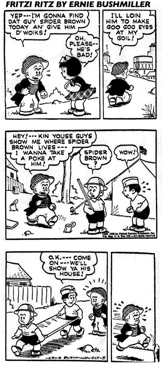 JohnnyCallicutt's tweet image. Fritzi Ritz By Ernie Bushmiller
October 5,1938