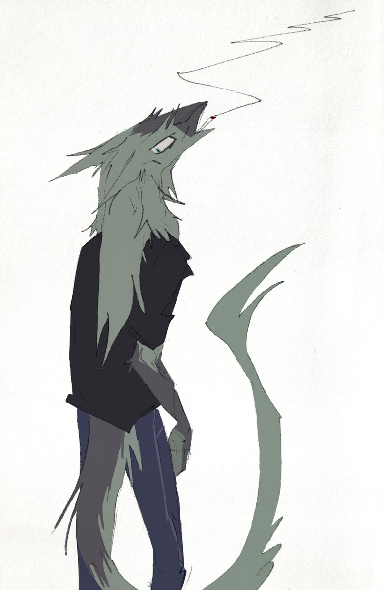 sleepy_muzzle's tweet image. some colored sketches with my characters
