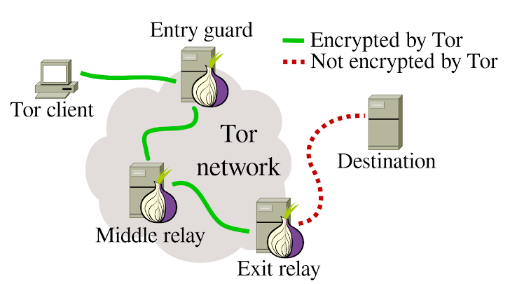 DoingFedTime's tweet image. Tor exit nodes can see unencrypted traffic but not its source.
HTTPS protects content while Tor protects identity, use both together.