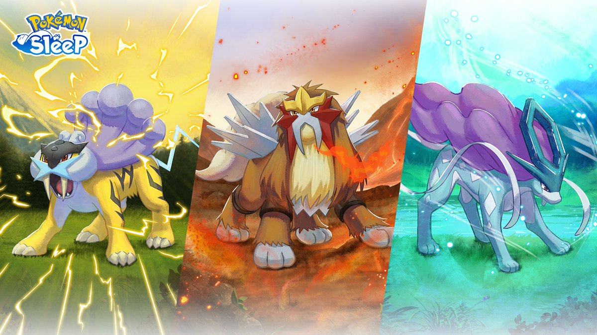 PokemonSleepApp's tweet image. 【伝説のポケモンに、再び出会える!?💤】
「ライコウ・エンテイ・スイクンリサーチ」イベント
2025年9月の開催が決定!⚡🔥💧
そして、新しいフィールド「アンバー渓谷」が見つかったという報告も…👀
詳しい情報は後日公開です。ぜひお楽しみに✨
#ポケスリ2周年 #ポケモンスリープ