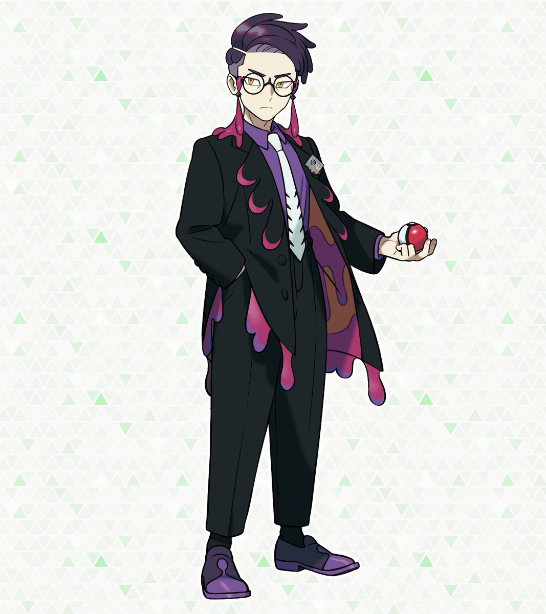 WikiDexOficial's tweet image. Ilustración oficial de Córax, del Clan Corrosión, en Leyendas Pokémon Z-A