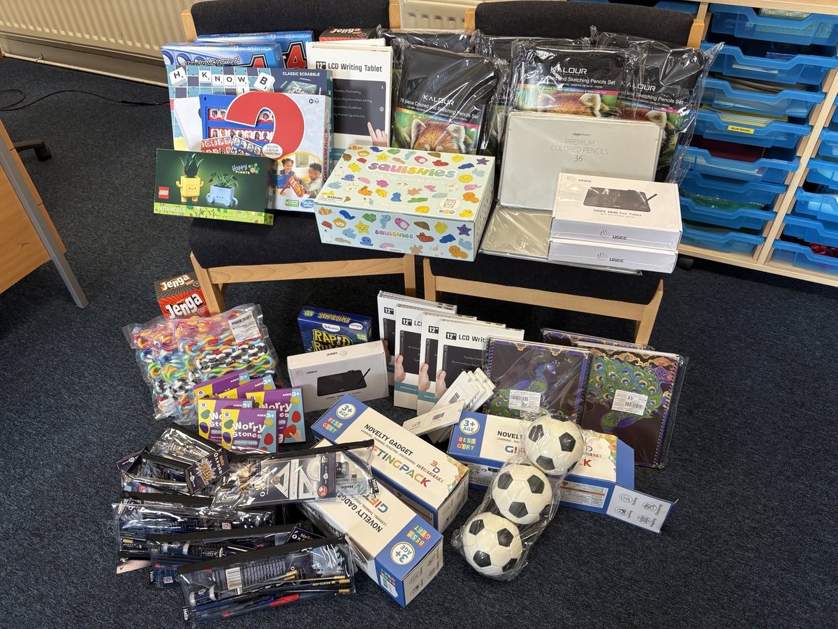 A Summer Holiday Grant Incentive was launched in June for all schools in North Kirklees. 
Thank you to Heckmondwike Grammar for providing this picture of the activity items that were purchased for some of their students.