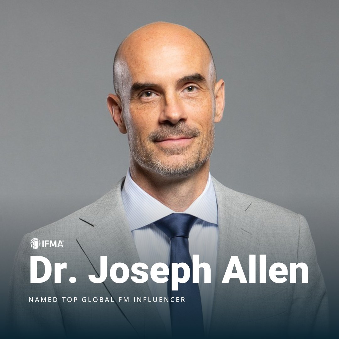 j_g_allen's tweet image. I've said it often: "The person who manages your building has a greater impact on your health than your doctor." They are the real heroes of the healthy buildings movement, so it's quite an honor to be recognized as a global influencer by @IFMA and their members who do the real…