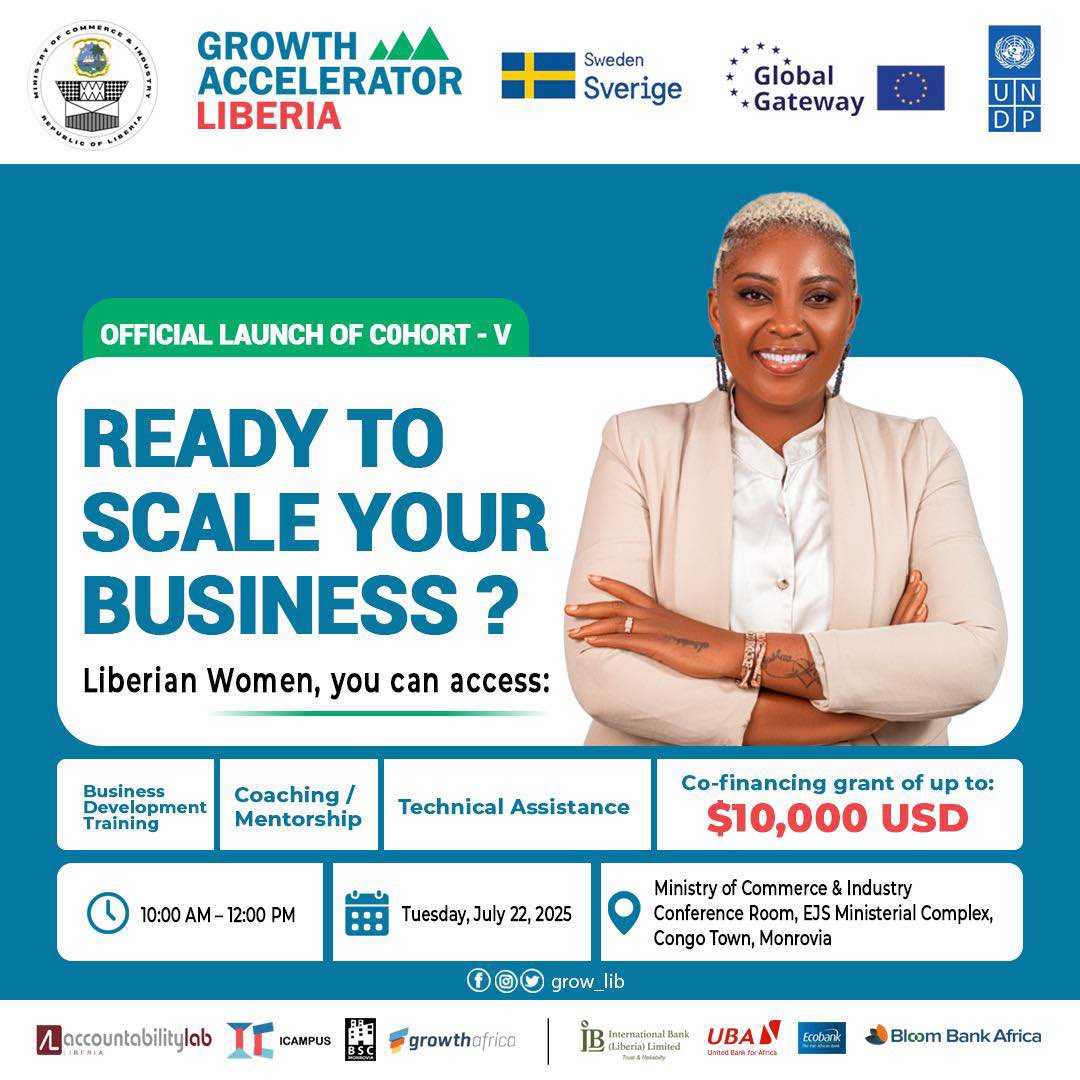I’ve just launched Cohort V of the Growth Accelerator Liberia Programme with the Deputy Minister of Commerce to empower the next generation of MSMEs to grow, innovate, and lead. With Cohort V of the UNDP Growth Accelerator Liberia, we’re backing MSMEs that power 80% of the