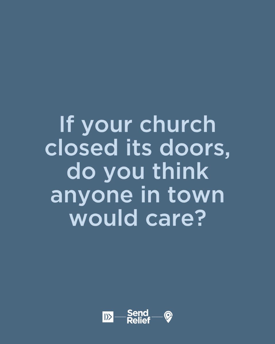 sendrelief's tweet image. If your church closed its doors, do you think anyone in town would care?
Biblical compassionate means:
1️⃣ We see and feel our community's emotional, mental, and physical needs,
2️⃣ We care for those needs with the ultimate purpose of revealing God’s truth, love, and salvation.