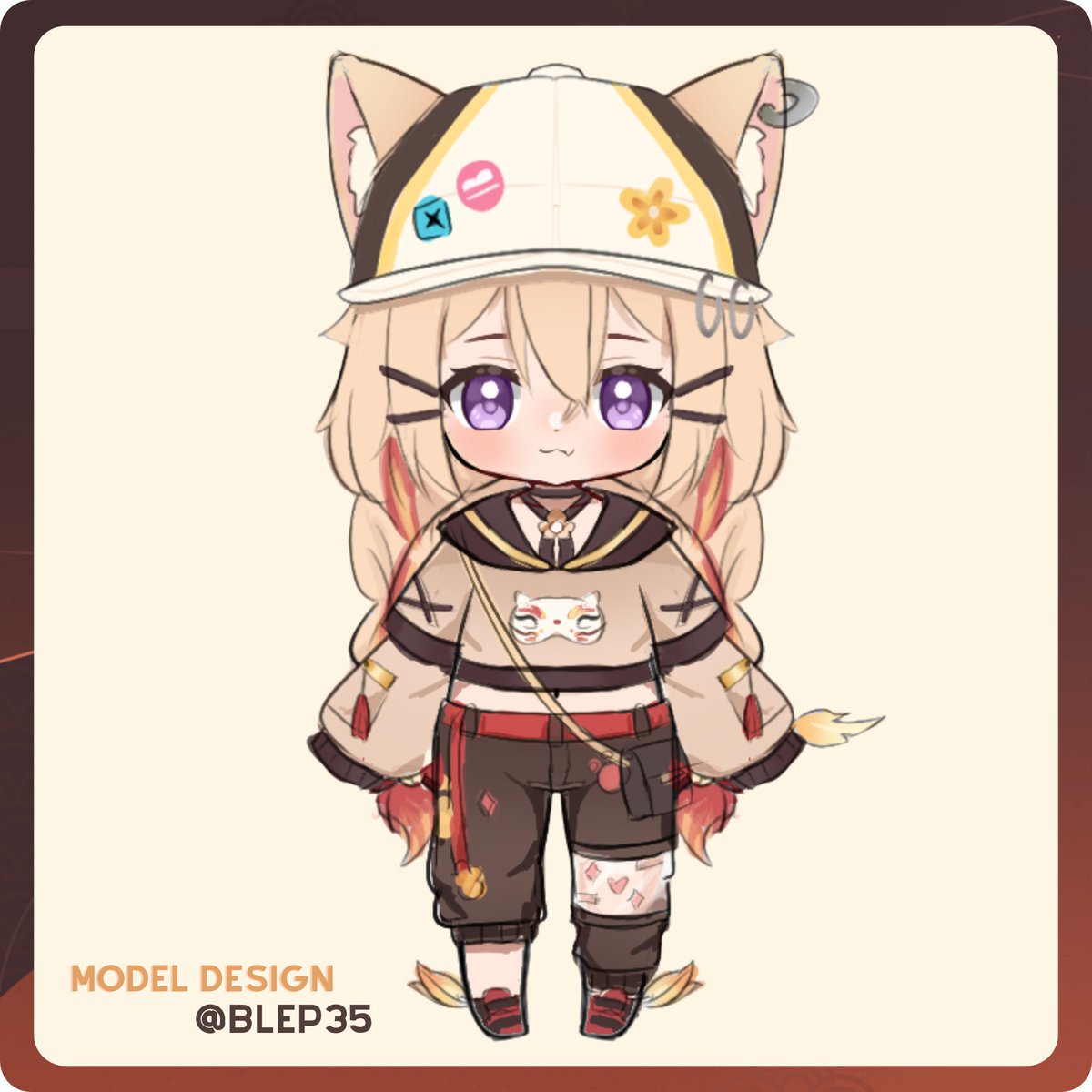 sol_hms's tweet image. Je suis très heureuse de vous présenter le design de mon model 3D qui arrivera dans quelques semaines !
Massive thanks to the incredible @Blep35 for this awesome design! I'm absolutely in love with it!
#vtuberfr