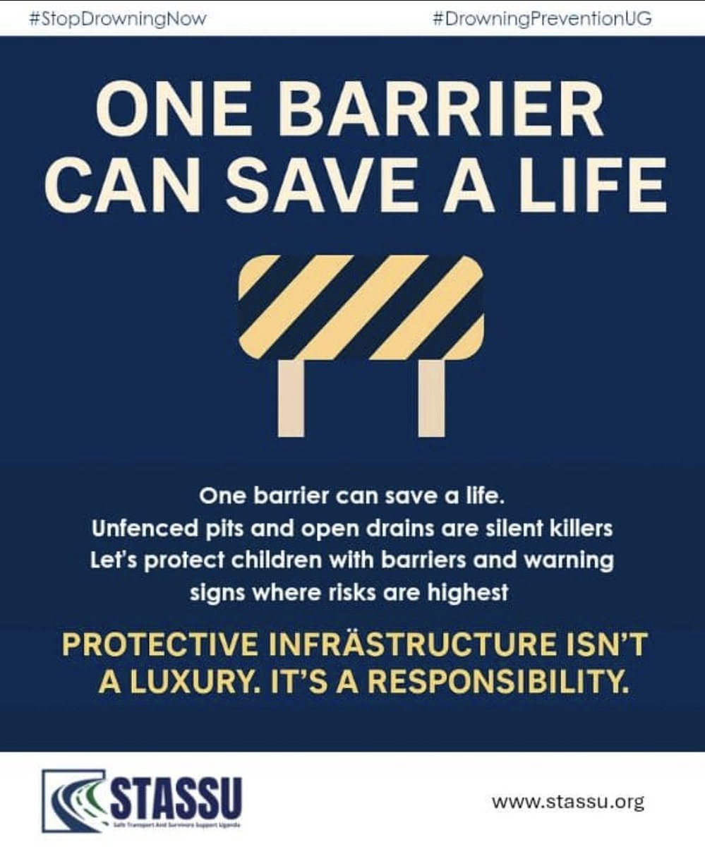When floods strike, oftentimes the only thing that stands between safety &amp; tragedy is a simple roadblock or  barrier. Without consistent policy enforcement, public education and investment in floodprone zones,these lifesaving tools go underused or ignored.
#DrowningPreventionUG