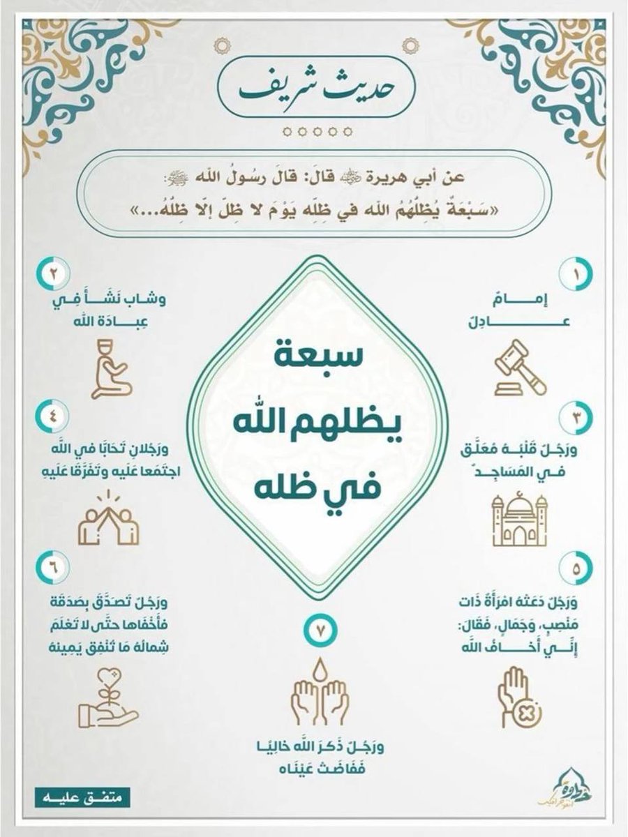 aslmuy's tweet image. سبعة يظلهم الله في ظله