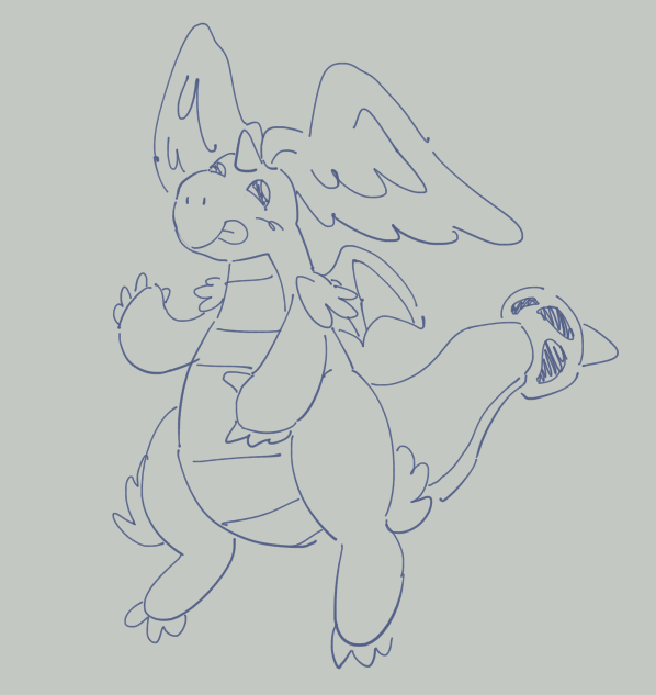 kishinates's tweet image. mega dragonite haters are weak and will not survive the winter