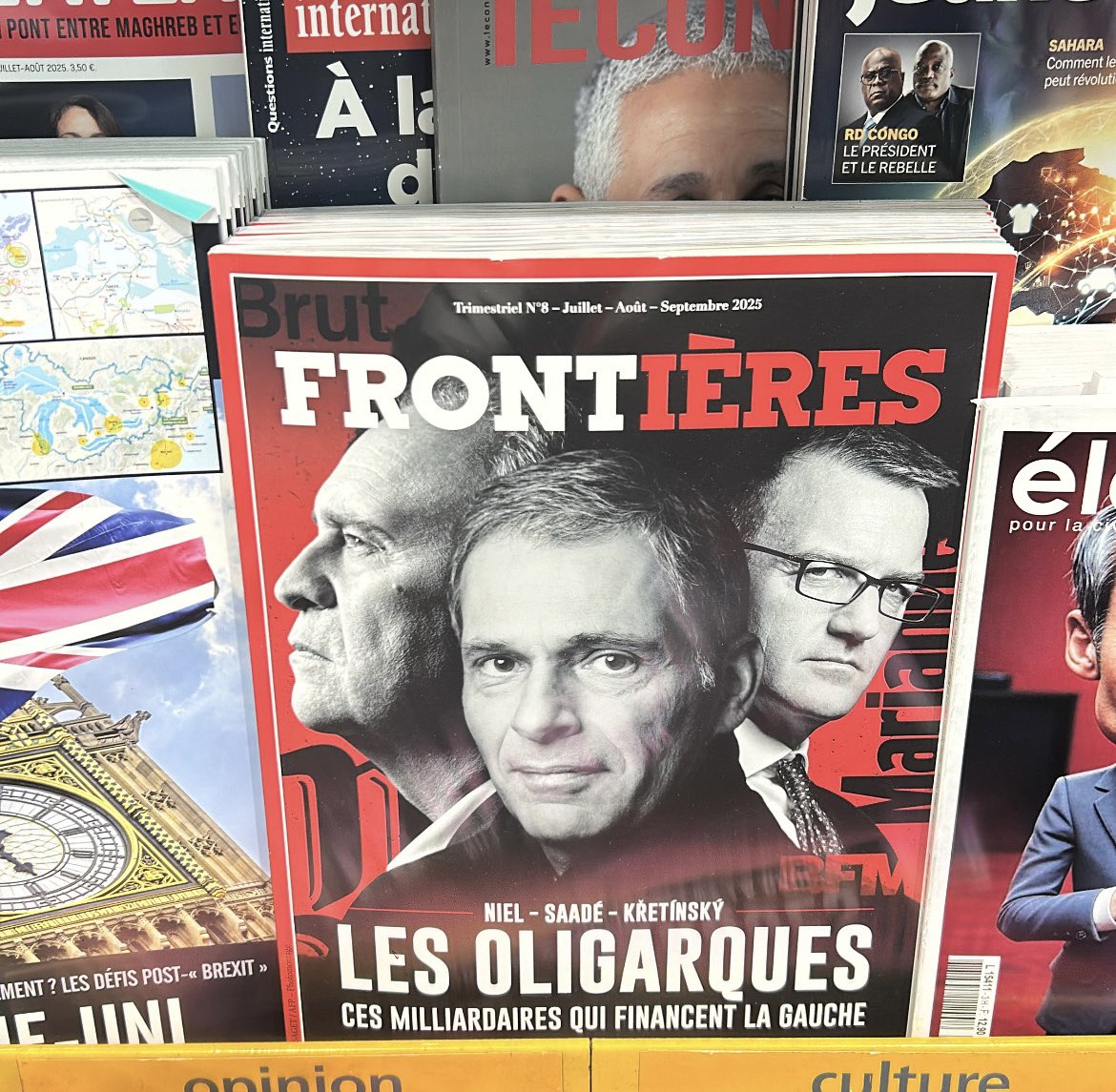 DavidAlaime's tweet image. Quel plaisir de tomber sur notre dernier magazine en partant en vacances depuis la gare d’Orléans.
Frontières est partout ❤️