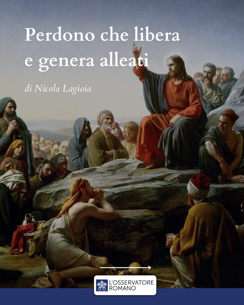 oss_romano's tweet image. Perdono che libera e genera alleati
Per la rubrica "La Buona Notizia", Nicola Lagioia commenta il Vangelo della XVII domenica del tempo ordinario (Lc 11, 1-13)
osservatoreromano.va/it/news/2025-0…