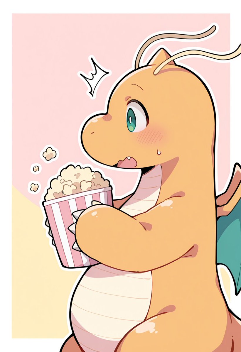 KaigamiAIkemono's tweet image. メガカイリューおめでとう！！

これは自分のメガシンカを放送で知らされるカイリューです。
