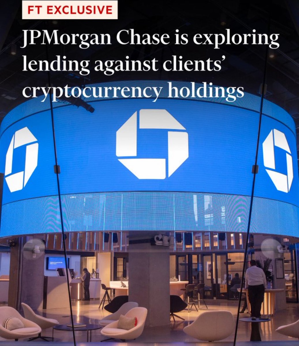 NTmoney's tweet image. Coinbase onchain loans via Morpho just crossed $1B+ in collateral.
JPMorgan and others now scrambling to launch crypto loan products ASAP.