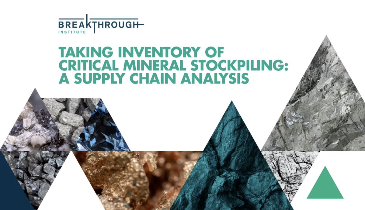 wang_seaver's tweet image. Should a US national critical minerals reserve program act more like the National Defense Stockpile or more like the Strategic Petroleum Reserve? A major new report by my team does a deep dive into this question, looking at 15 minerals relevant to energy.
My thoughts🧵: