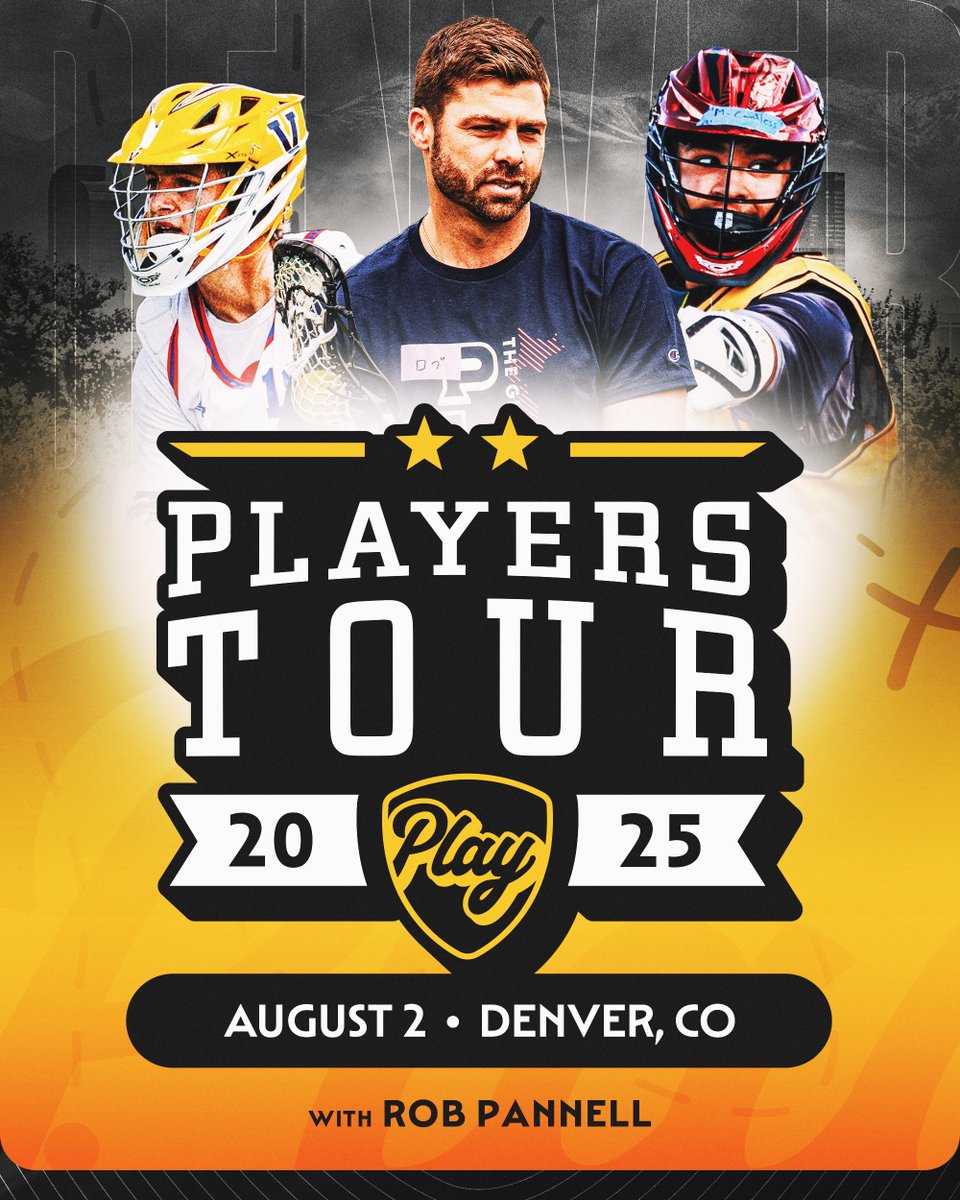 PLL_Academy's tweet image. The @PremierLacrosse Players Tour is heading to Denver! 👀
Train with @RobPannell3 on August 2: gamewkndprodays.leagueapps.com/events/4511713…