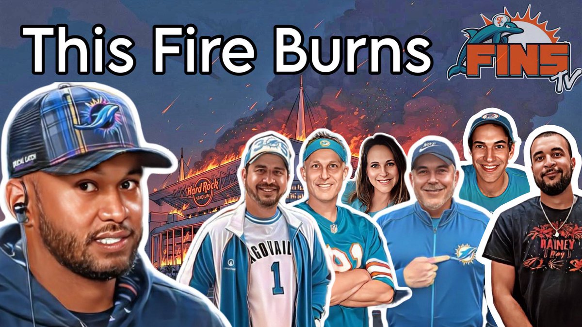 We are back and better than ever Tonight at 8:00 pm EST Episode 50: This Fire Burns. Dolphins open 2025 McDaniel Camp today, what’s the latest? Have Dolphins fans gave up on Tua? Is it Tua or Bust for the Dolphins? and lots more. Join us youtube.com/live/XsXiTYQZC…