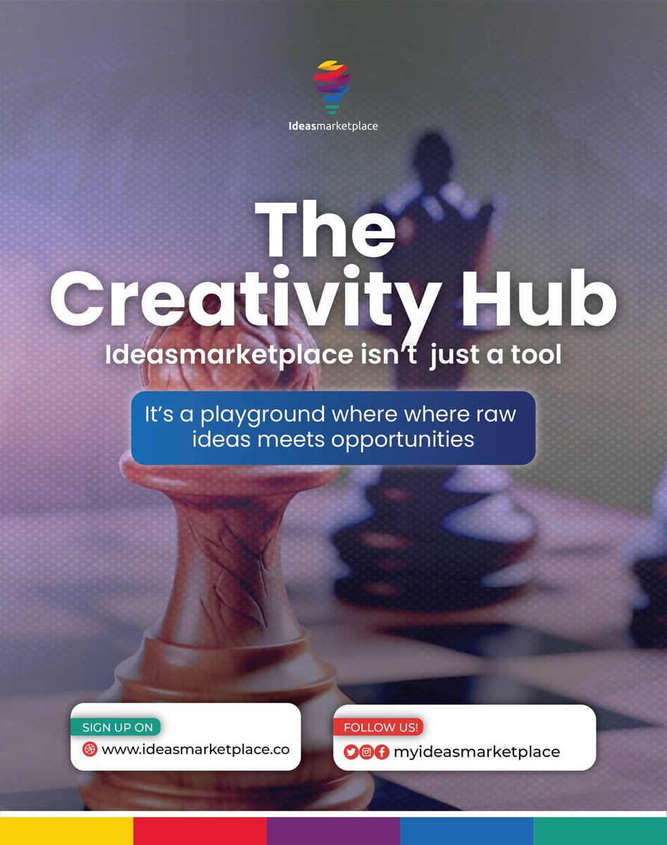myideasmarket_'s tweet photo. 🚀 How the Creativity Hub Can Make You Money Before You Even Sell
🎯 You don’t need to be perfect. You just need to be visible.
Sign up FREE → https://t.co/FLDBenChhJ
#CreativeFlow #CreativityHub #FromIdeaToIncome #InnovationAfrica #IPTrade #CreatorsMovement https://t.co/NRPkr8hFp0