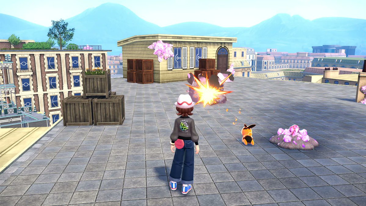 CentroLeaks's tweet image. In Pokémon Legends Z-A you can find Mega Fragments through Lumiose City.
Collect a ton and you can exchange them for Mega Stones at Quasartico.