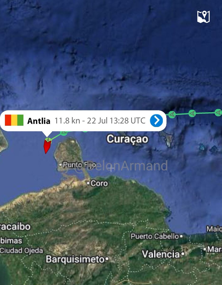 DelonArmand's tweet image. Tanquero ANTLIA navegaba con destino Amuay Anch, Venezuela y detuvo su marcha.
Procedencia: Egipto
Tipo: Aframax
Cap: ~700.000 bbl
Calado: 8 m
Continuará...
#tankers #Crude #Oil
