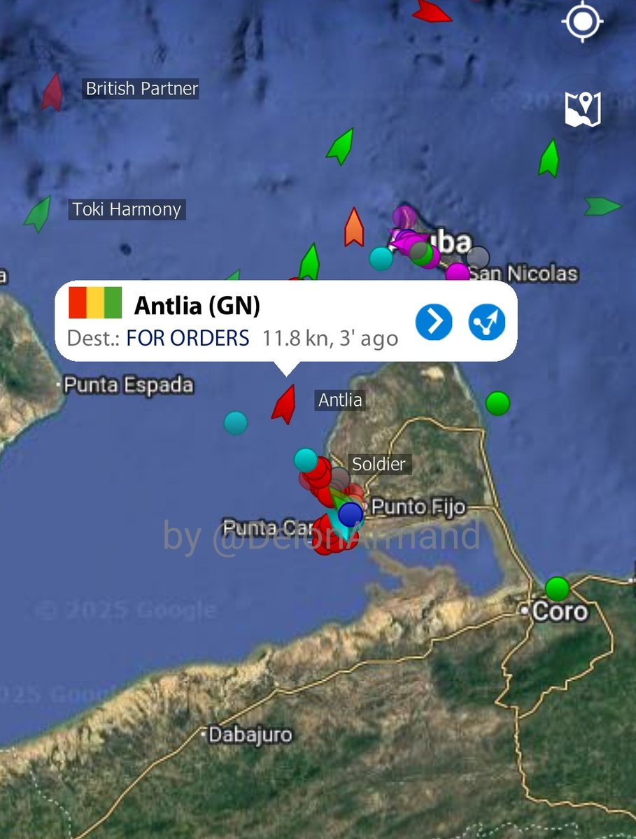 DelonArmand's tweet image. Tanquero ANTLIA navegaba con destino Amuay Anch, Venezuela y detuvo su marcha.
Procedencia: Egipto
Tipo: Aframax
Cap: ~700.000 bbl
Calado: 8 m
Continuará...
#tankers #Crude #Oil