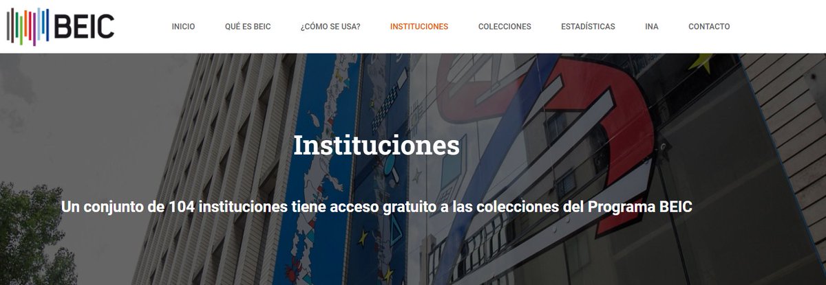 Biblioteca Electrónica de Información Científica (@programabeic) on Twitter photo ❓Respondemos tus dudas sobre <a href="/ProgramaBEIC/">Biblioteca Electrónica de Información Científica</a>.
¿𝗤𝘂𝗶é𝗻𝗲𝘀 𝗽𝘂𝗲𝗱𝗲𝗻 𝗮𝗰𝗰𝗲𝗱𝗲𝗿 𝗮 𝗕𝗘𝗜𝗖?
Investigadoras y los investigadores, docentes, alumnos y alumnas de pregrado y posgrado, becarios y personal administrativo de 104 instituciones. beic.cl/instituciones ❓Respondemos tus dudas sobre <a href="/ProgramaBEIC/">Biblioteca Electrónica de Información Científica</a>.
¿𝗤𝘂𝗶é𝗻𝗲𝘀 𝗽𝘂𝗲𝗱𝗲𝗻 𝗮𝗰𝗰𝗲𝗱𝗲𝗿 𝗮 𝗕𝗘𝗜𝗖?
Investigadoras y los investigadores, docentes, alumnos y alumnas de pregrado y posgrado, becarios y personal administrativo de 104 instituciones. beic.cl/instituciones
