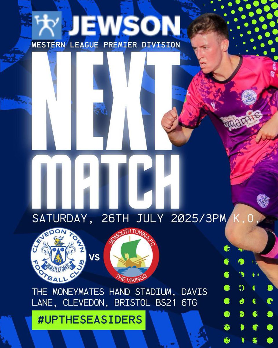 🏁 2025/26 SEASON STARTS THIS SATURDAY!

The wait is over — the season kicks off this Saturday at home as we welcome <a href="/SidmouthTownAFC/">Sidmouth Town AF(C)</a> to The Moneymates Hand Stadium 🔵⚽️

And with a freshly done pitch, it’s the perfect stage for a strong start 💪

🆚 <a href="/SidmouthTownAFC/">Sidmouth Town AF(C)</a> 
📍 The